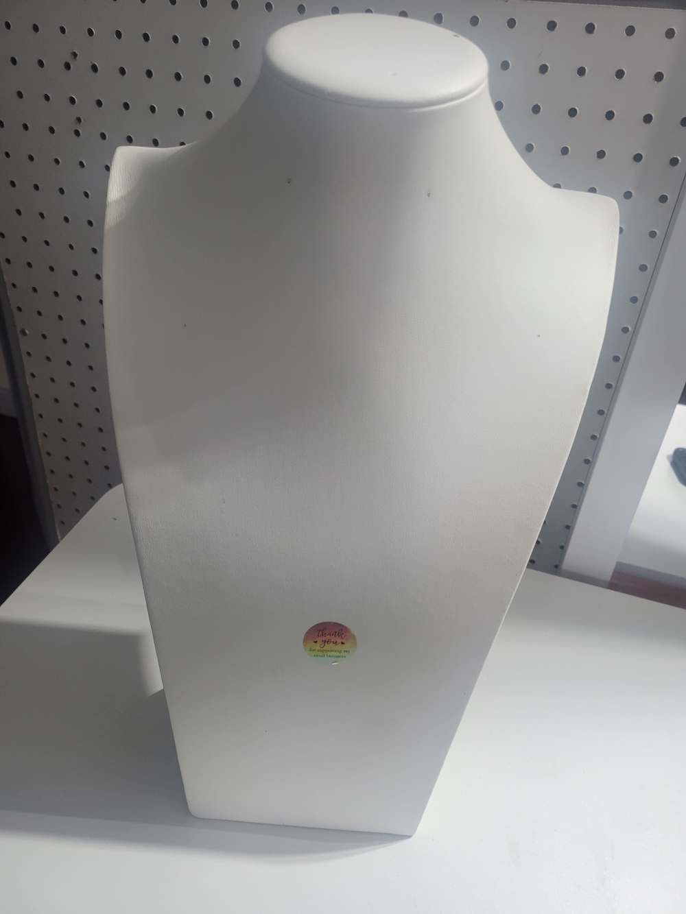 Minimal White Necklace Display Bust - Picture 8 of 10